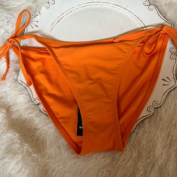 Choose 3 Vibrant Orange and white crochet string bikini set new - Picture 5 of 12
